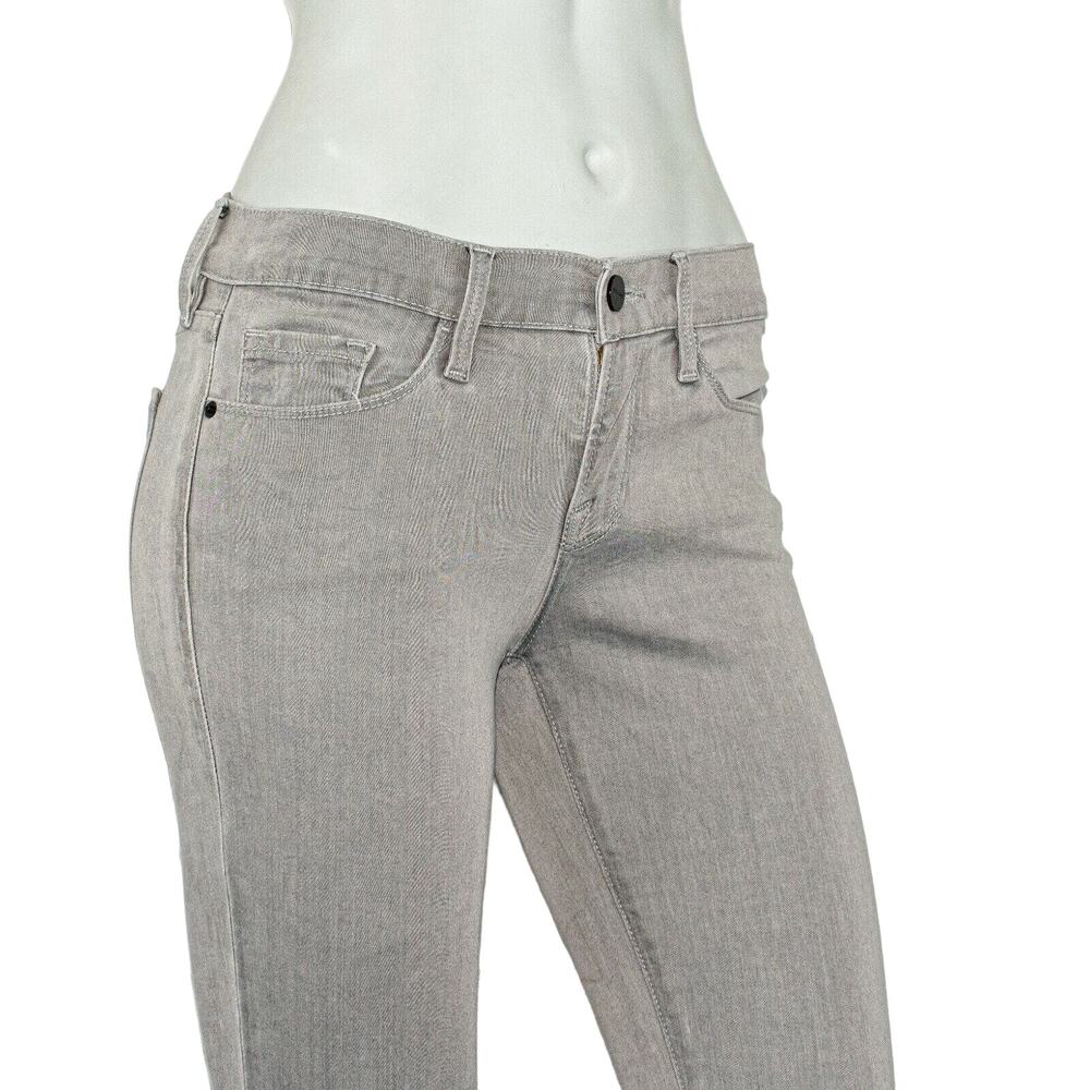 Frame Denim Le Skinny De Jeanne Jeans in Gray Trocadero Women's Size 25 - Picture 7 of 10
